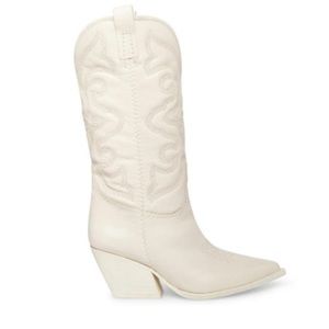 Steve Madden West White cowboy boots